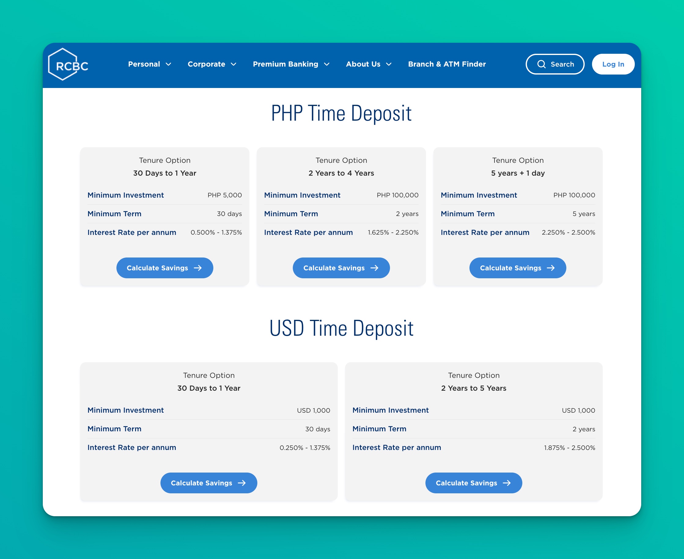 time deposit by rcbc april 2026