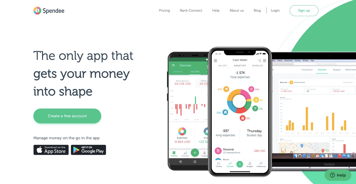 Spendee-homepage
