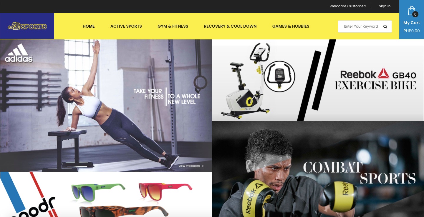 JB sports online store