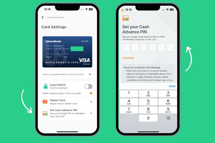 Cash advance feature on Unionbank Citi