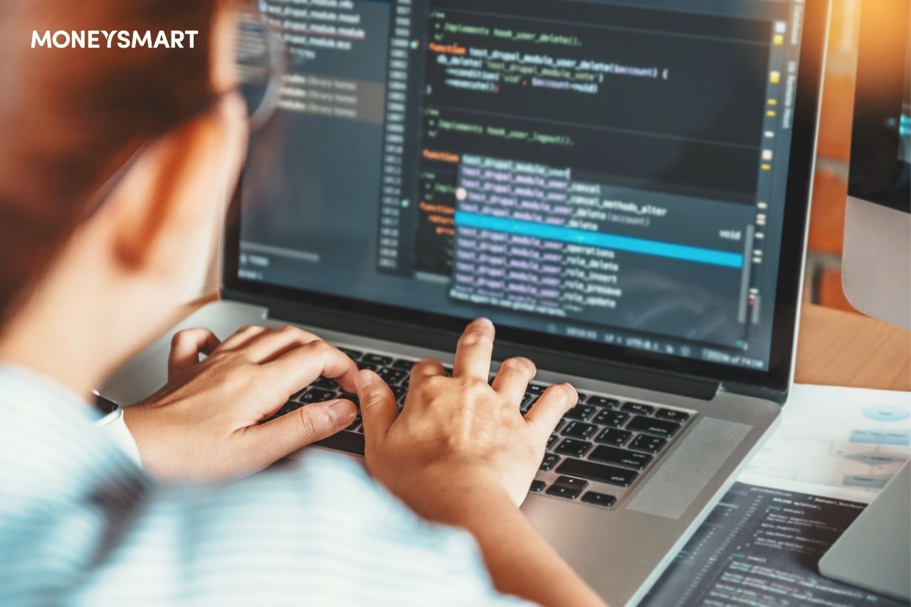 Image of web developer working