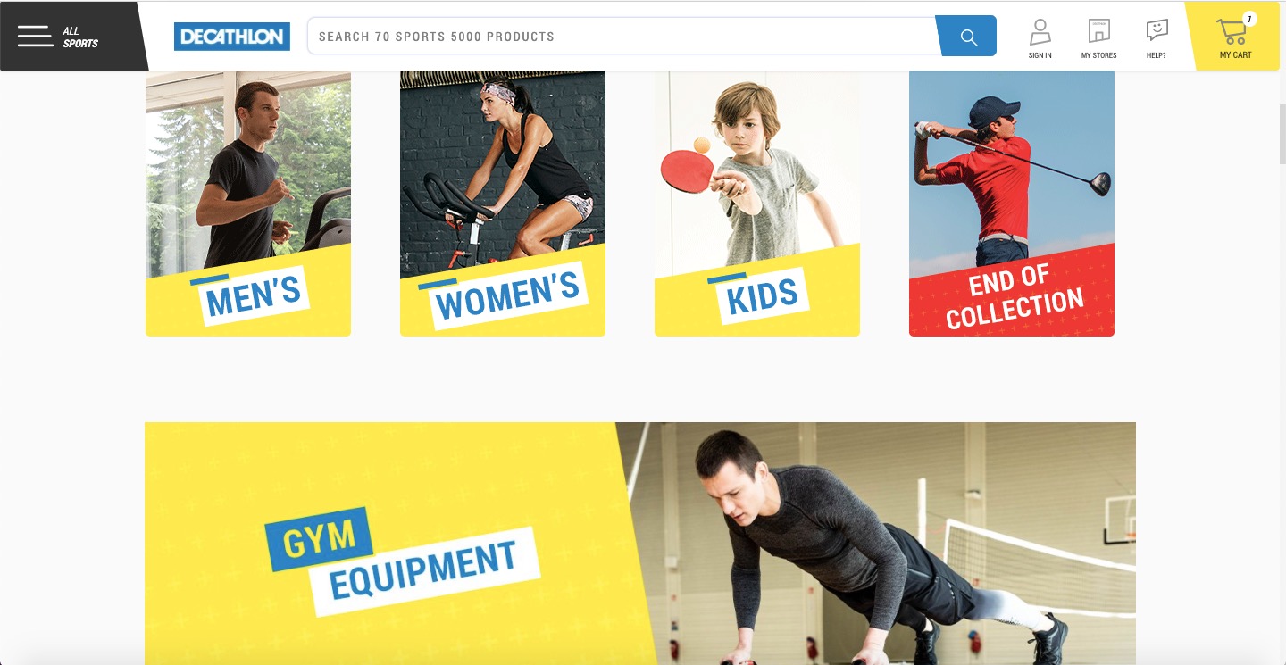Decathlon online store