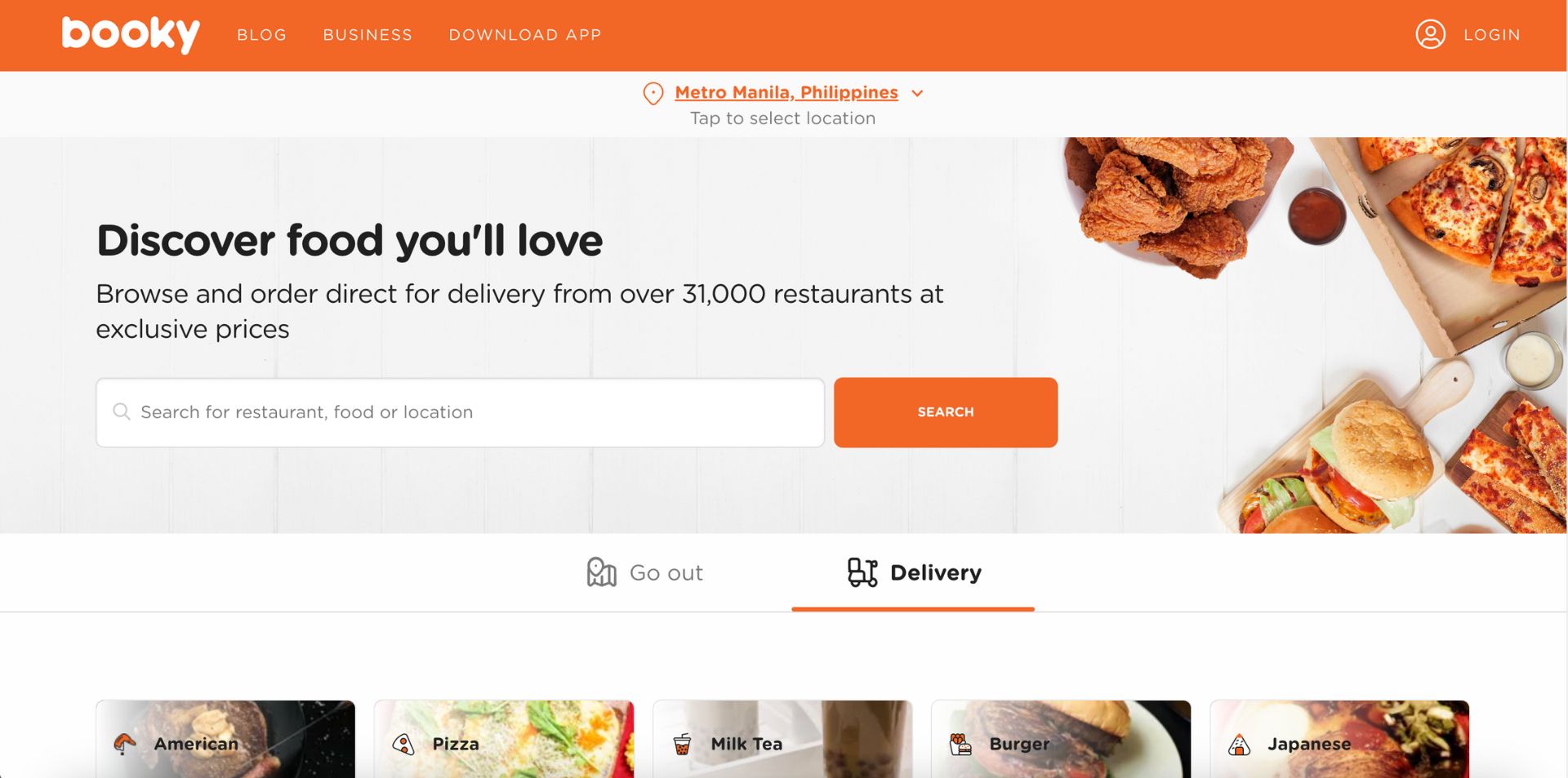 best food apps in the Philippines - booky screenshot