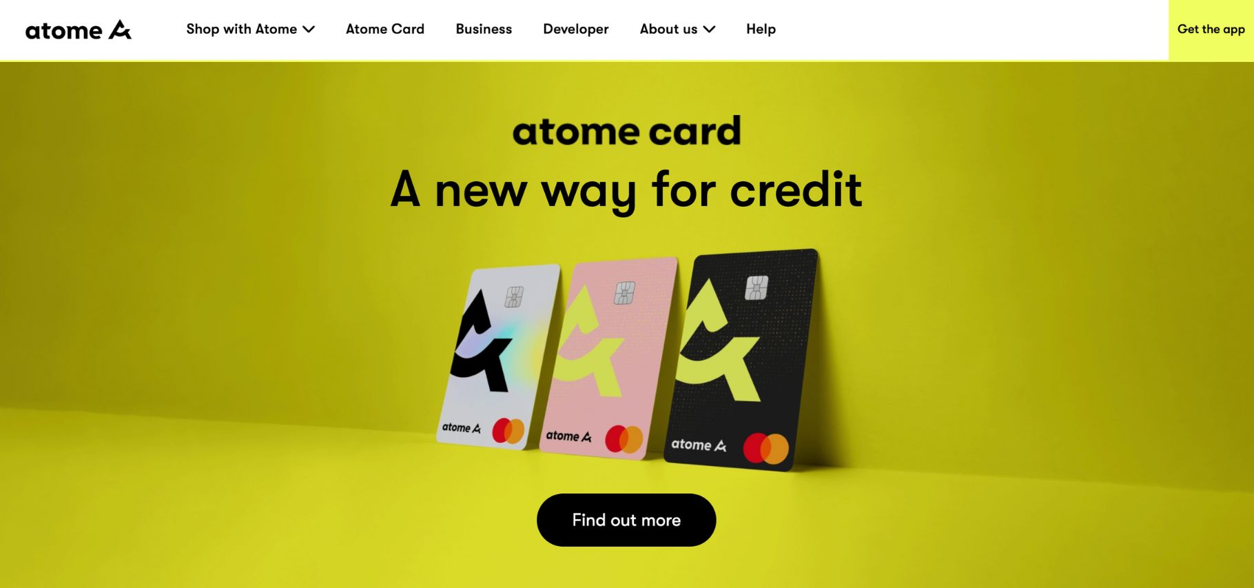 Image of Atome Philippine website