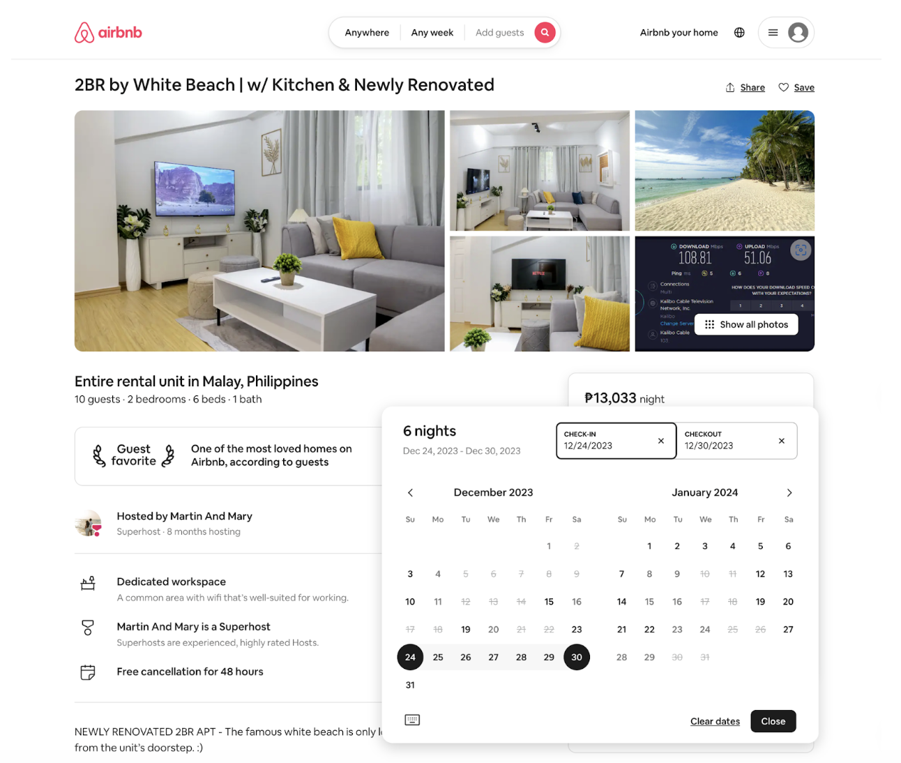 Airbnb hosting income view