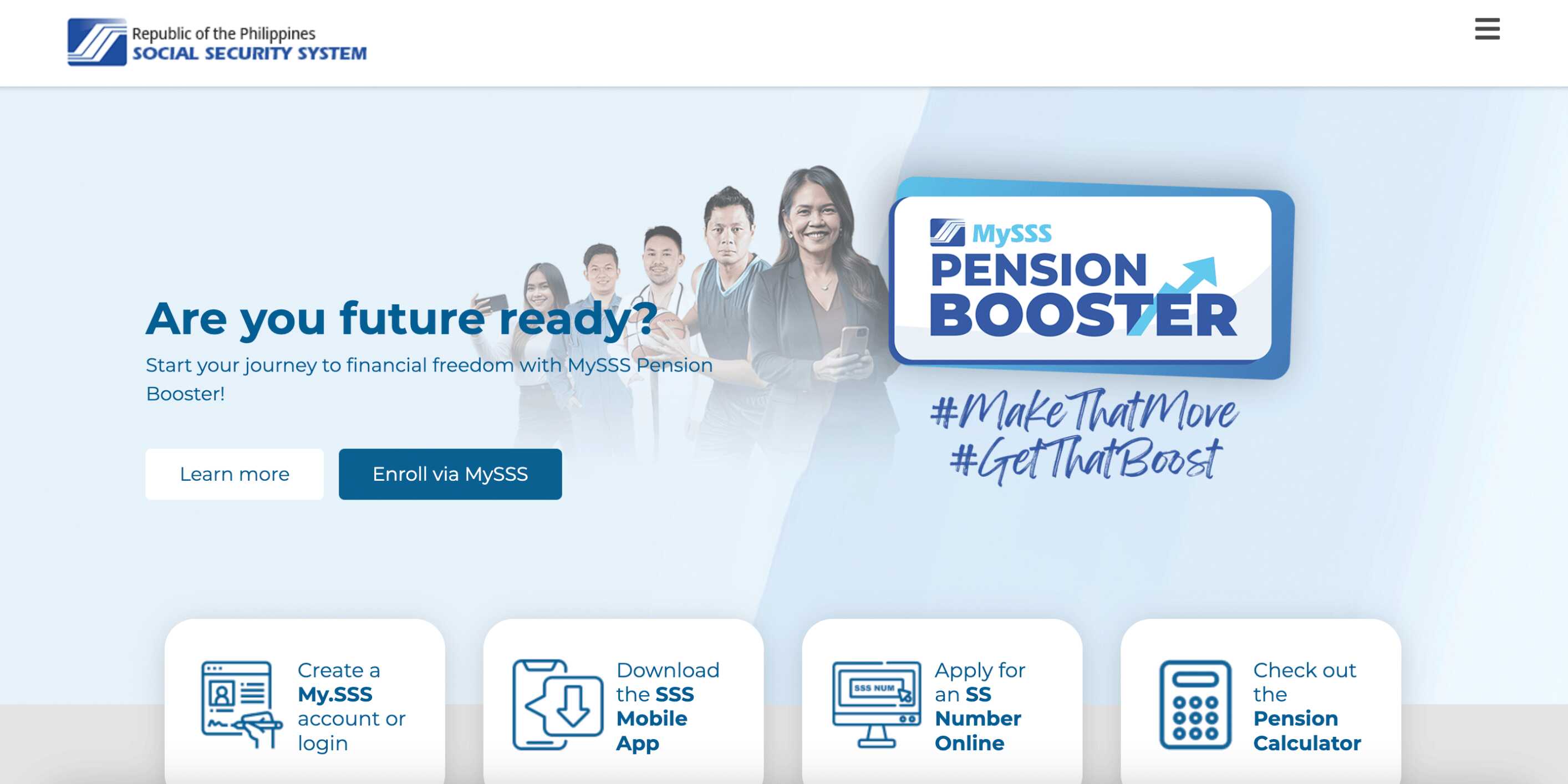 How-to-register-sss-online-2024-homepage